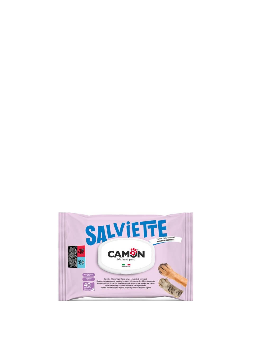 CAMON SALVIETTE TALCO - ΥΓΡΑ ΜΑΝΤΗΛΑΚΙΑ ΚΑΘΑΡΙΣΜΟΥ